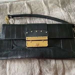 Authentic Dolce and Gabbana crocodile skin clutch